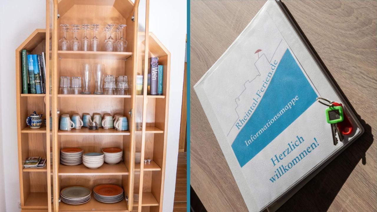 Rheintal-Ferien - 90 Qm Ferienwohnung Mit Wine & Style - Dein Urlaub Am Rhein Niederheimbach Екстериор снимка